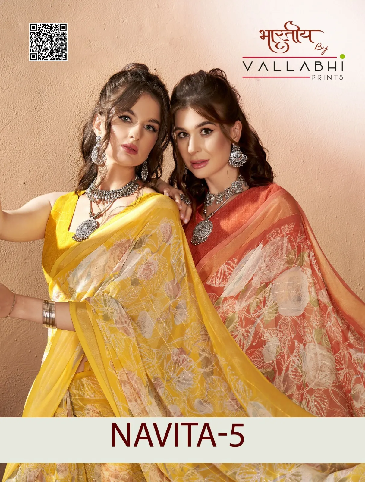 Vallabhi Prints Navita 5 Georgette Wholesale Sarees Collection