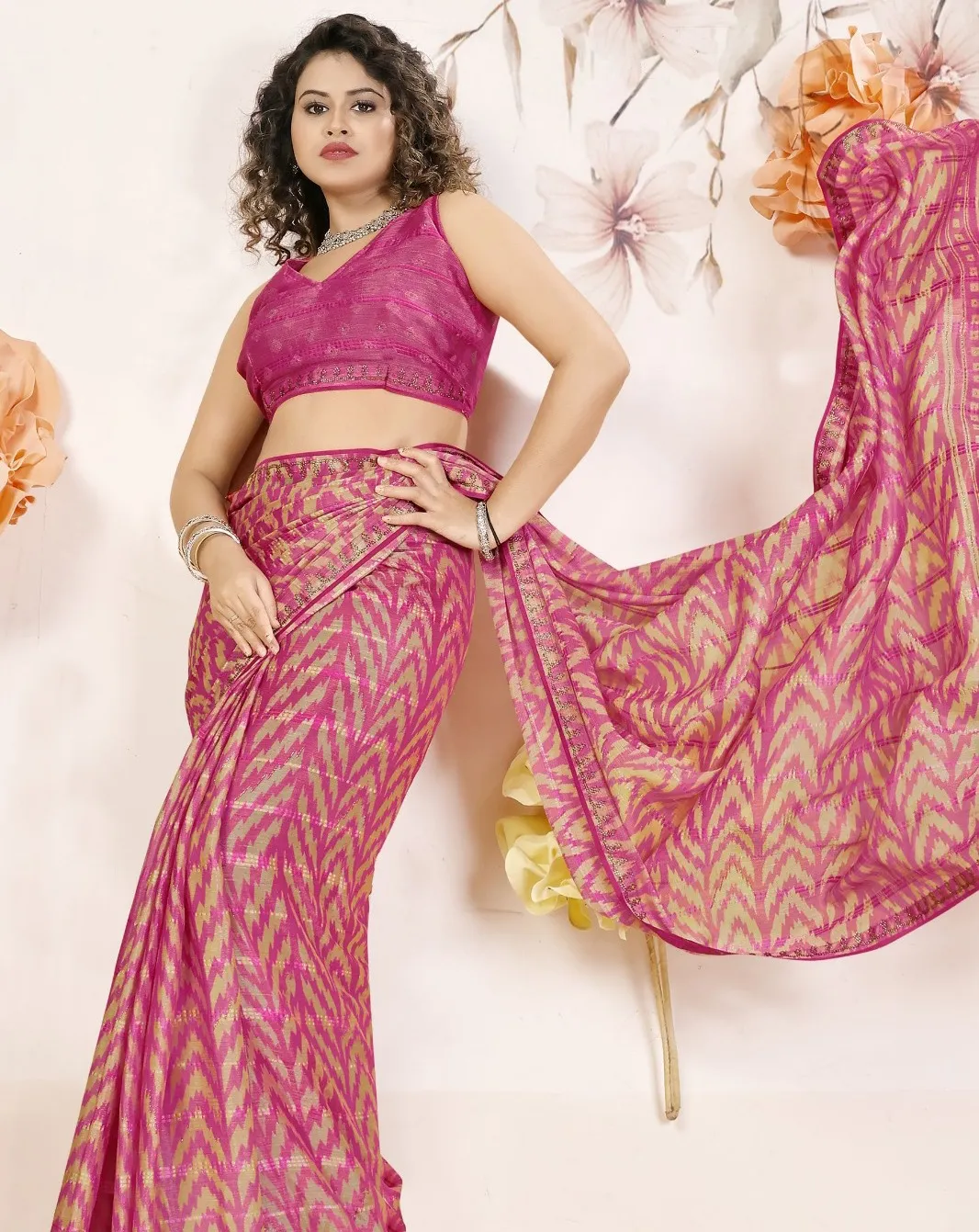 Vallabhi Rosemary Brasso Wholesale Fancy Sarees Collection