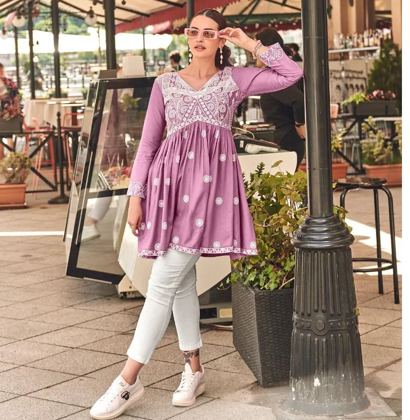 Vamika Nx Ibadat Vol 2 Rayon Wholesale Tunic Top Collection