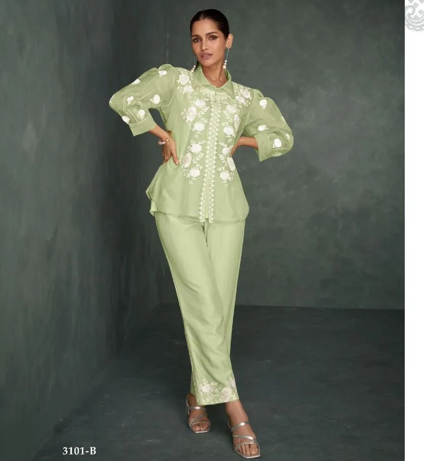 Vamika Rabya Vol 1 Silver Heavy Organza Wholesale Designer Kurti With Pant Collection