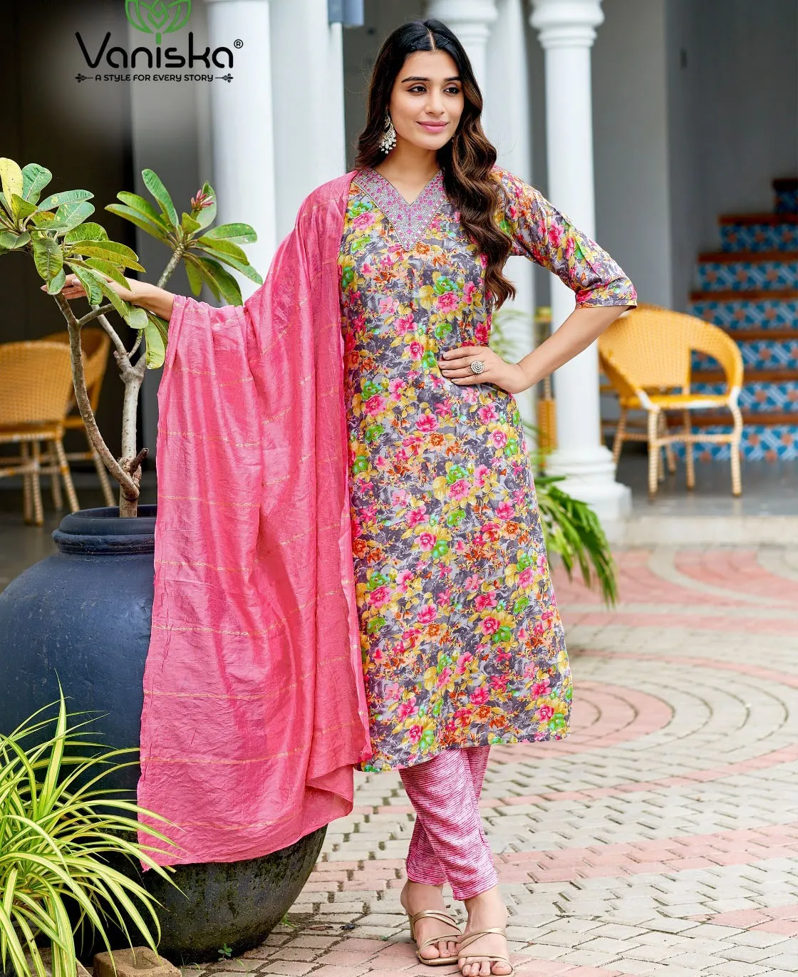 Vaniska Sitara Vol 1 Rayon Wholesale Readymade Salwar Suits Collection