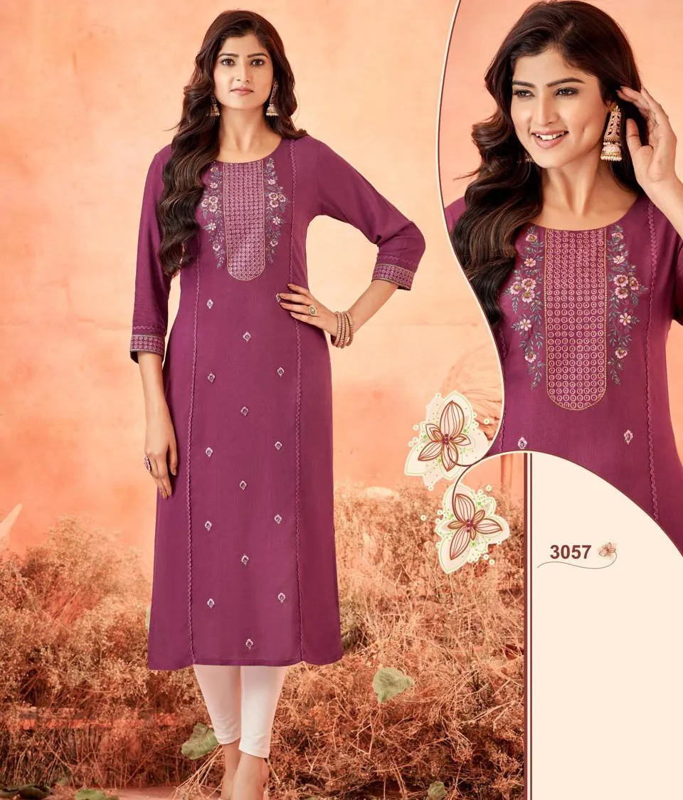 Vardan Ethnic 3057 To 3062 Rayon Weaving Wholesale Fancy Kurtis Collection