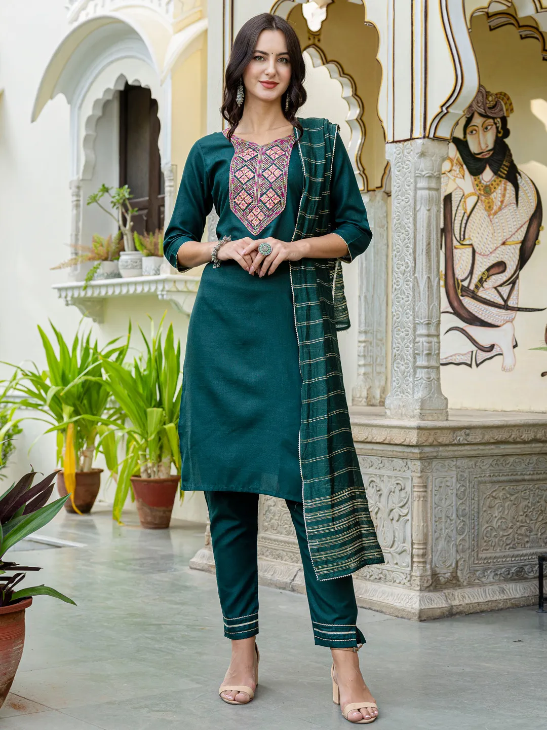 Vardan Ethnic Aadhya Cotton Wholesale Readymade Salwar Suit Collection