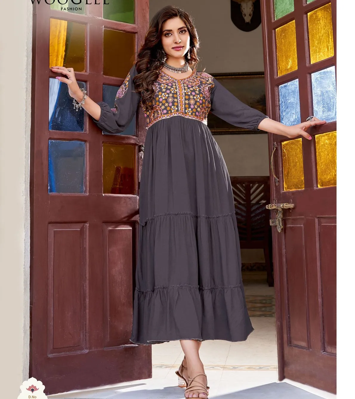 Wooglee Aanchal Fancy Rayon Wholesale Kurtis Collection