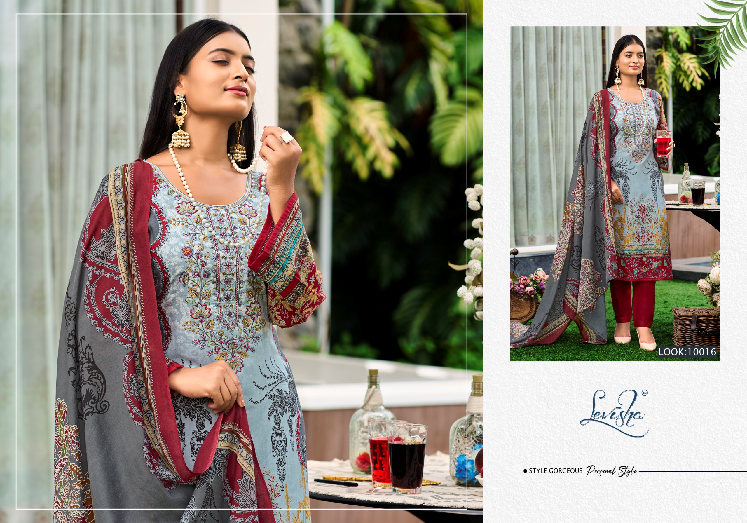 Levisha Naira Nx Vol 10 Cotton Printed Wholesale Pakistani Salwar Suit Collection - Image 2
