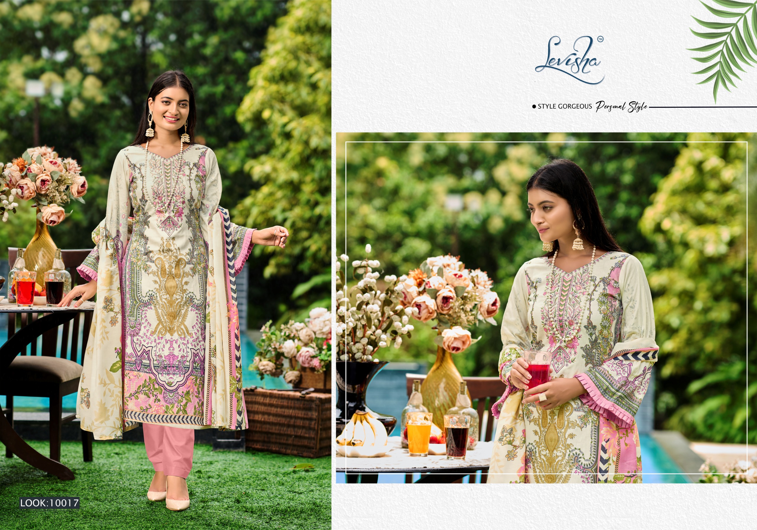 Levisha Naira Nx Vol 10 Cotton Printed Wholesale Pakistani Salwar Suit Collection - Image 3