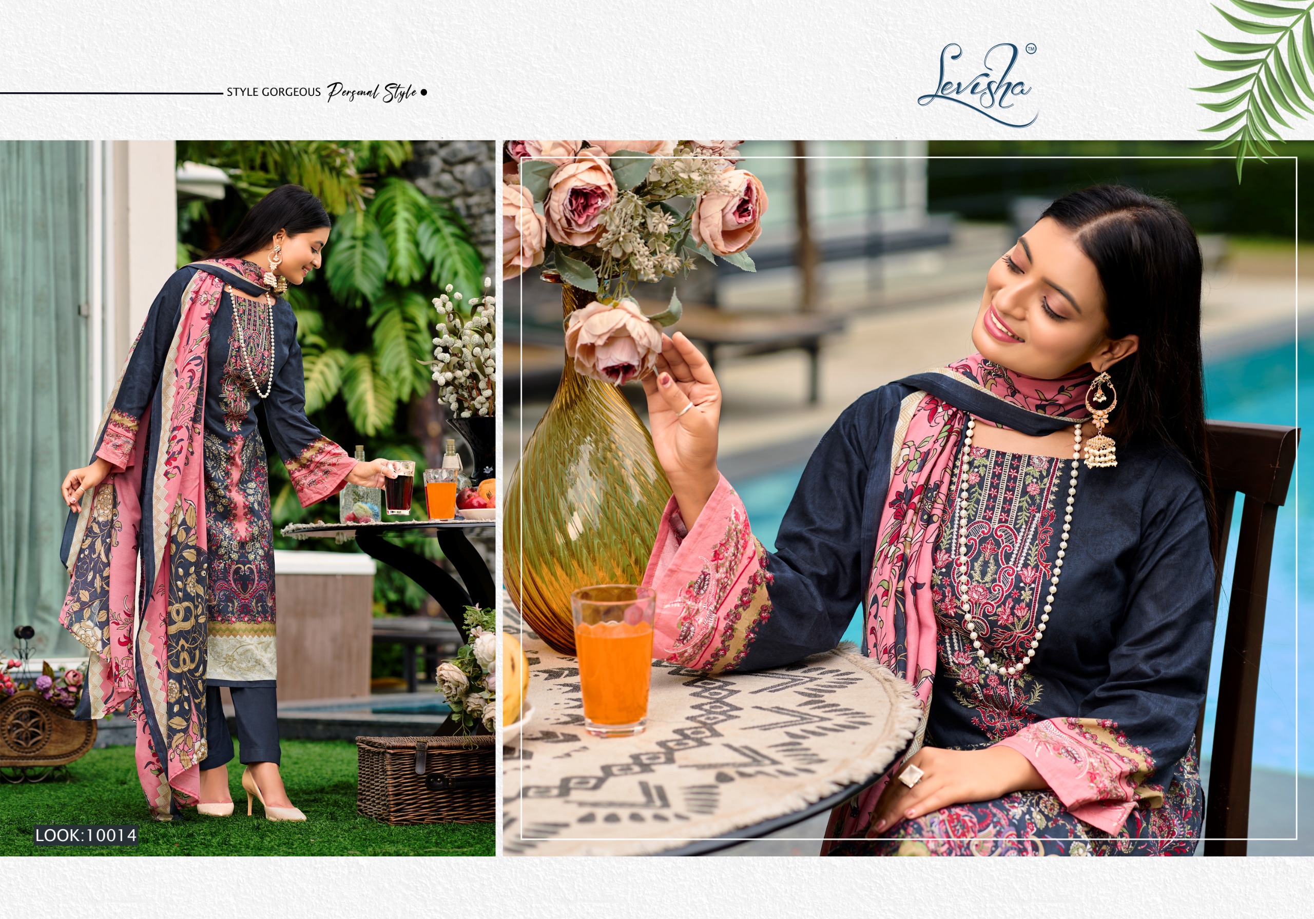 Levisha Naira Nx Vol 10 Cotton Printed Wholesale Pakistani Salwar Suit Collection - Image 4