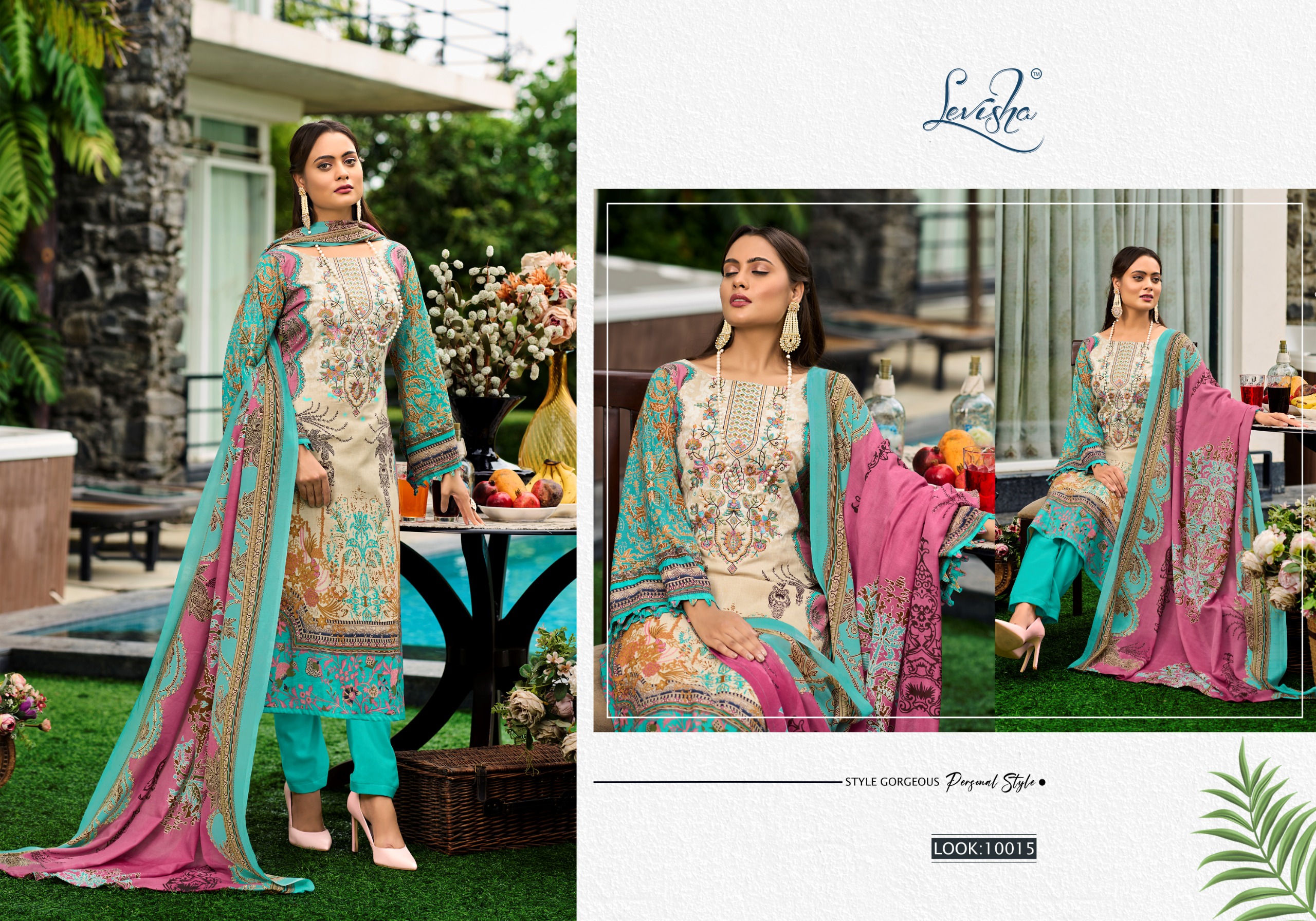 Levisha Naira Nx Vol 10 Cotton Printed Wholesale Pakistani Salwar Suit Collection - Image 5