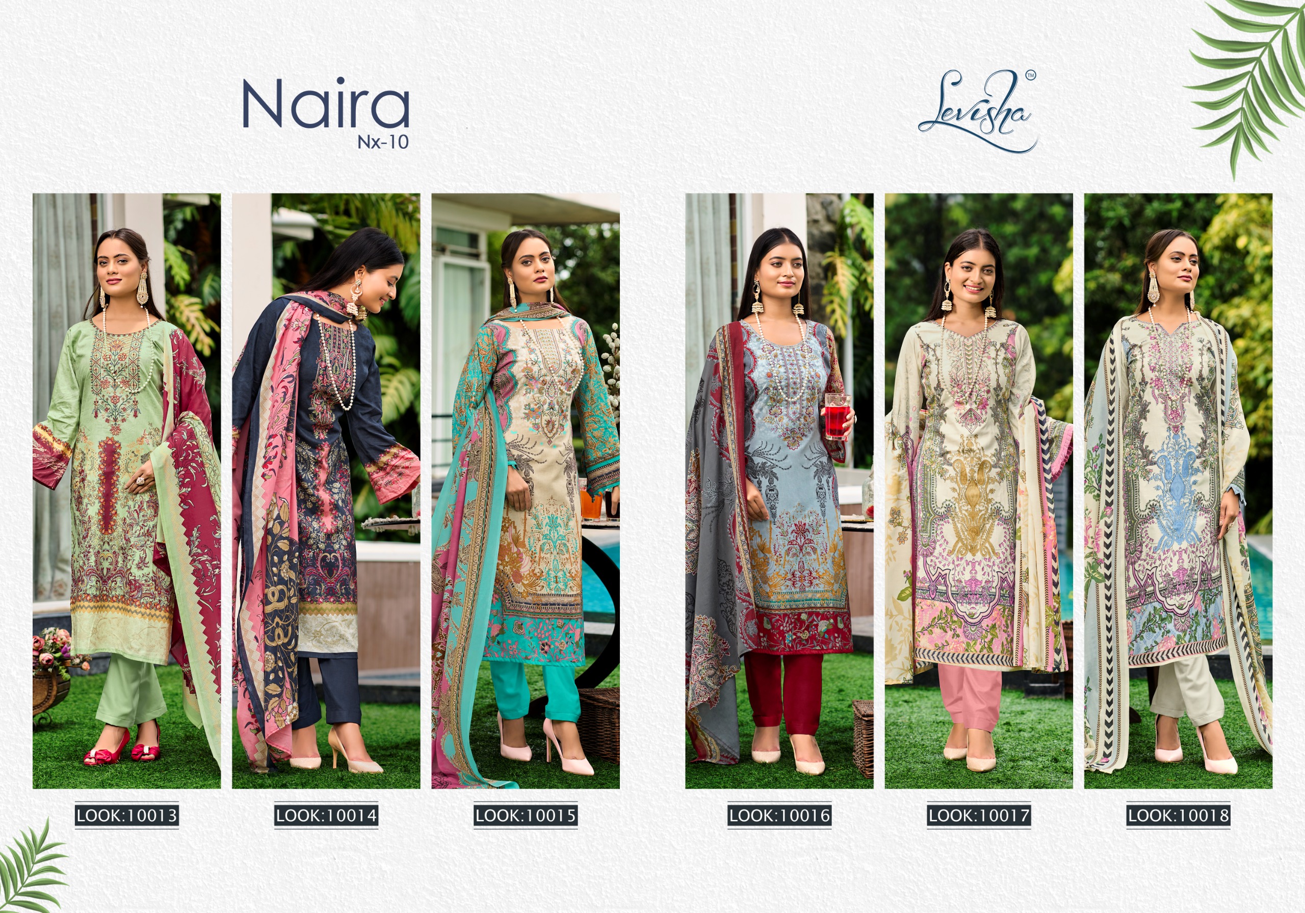 Levisha Naira Nx Vol 10 Cotton Printed Wholesale Pakistani Salwar Suit Collection - Image 7