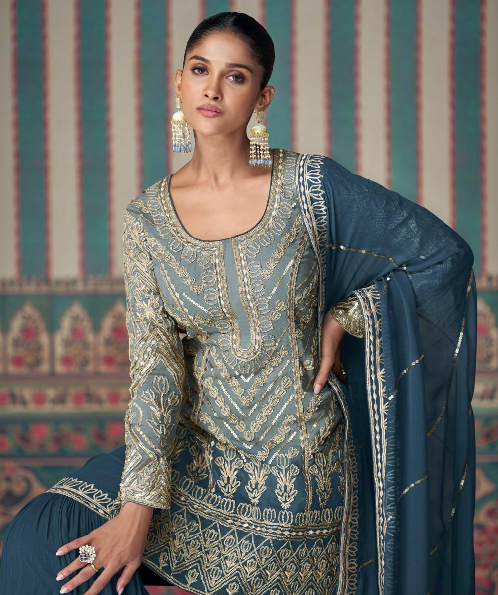 Sayuri Nikhaar Georgette Wholesale Designer Salwar Suit Collection