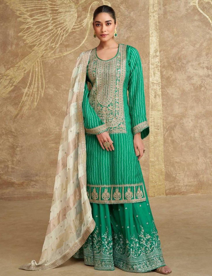 Sayuri Designer Suhagan Premium Chinon Sharara Wholesale Salwar Suit Collection