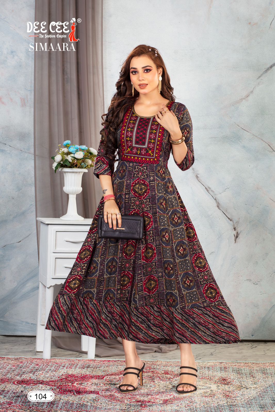 Deecee Simaara Capsule Foil Print Wholesale Fancy Kurti Catalog — Rayon Kurti, MPA wholesale from Surat — view 2