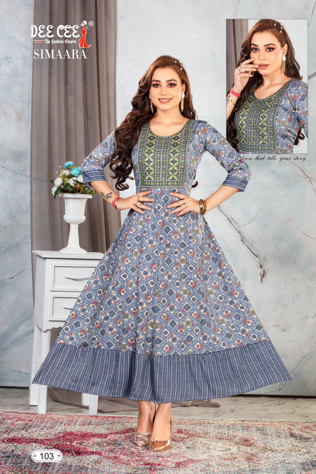 Deecee Simaara Capsule Foil Print Wholesale Fancy Kurti Catalog — Rayon Kurti, MPA wholesale from Surat — view 3