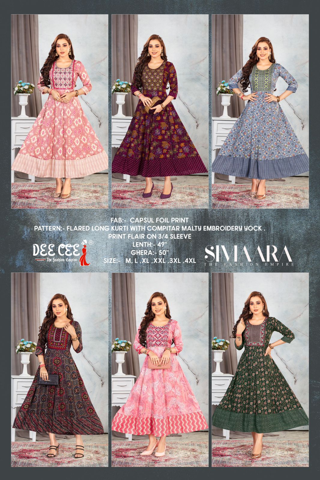 Deecee Simaara Capsule Foil Print Wholesale Fancy Kurti Catalog — Rayon Kurti, MPA wholesale from Surat — view 6
