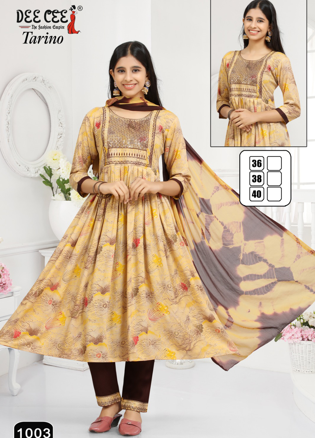 Deecee Tavino Rayon Print Wholesale Readymade Salwar Suit Catalog — Wholesale Readymade Suit, MPA wholesale from Surat — view 1