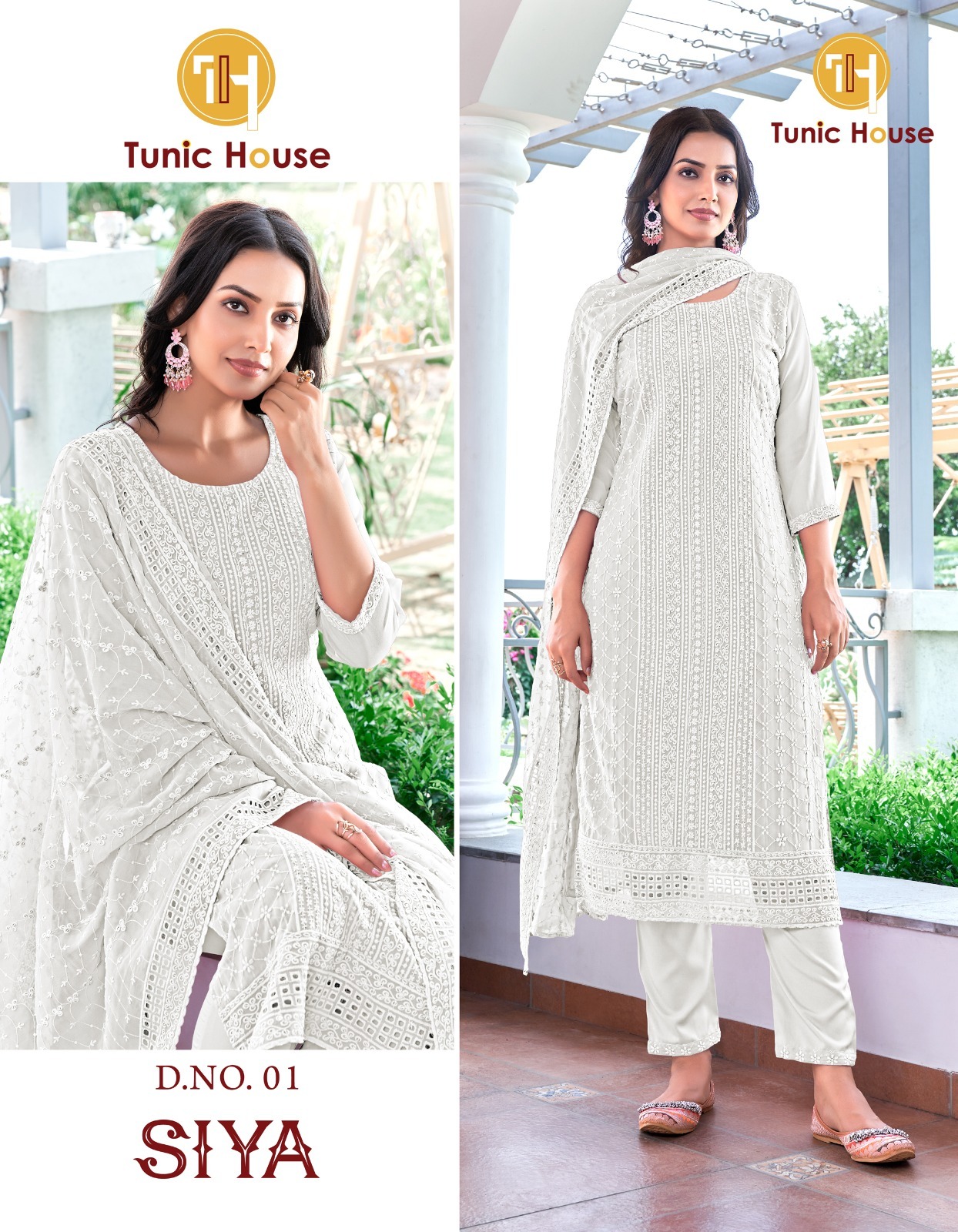 Tunic House Siya Georgette Wholesale Readymade Salwar Suit Catalog — Wholesale Readymade Suit, MPA wholesale from Surat - Gallery Image 5