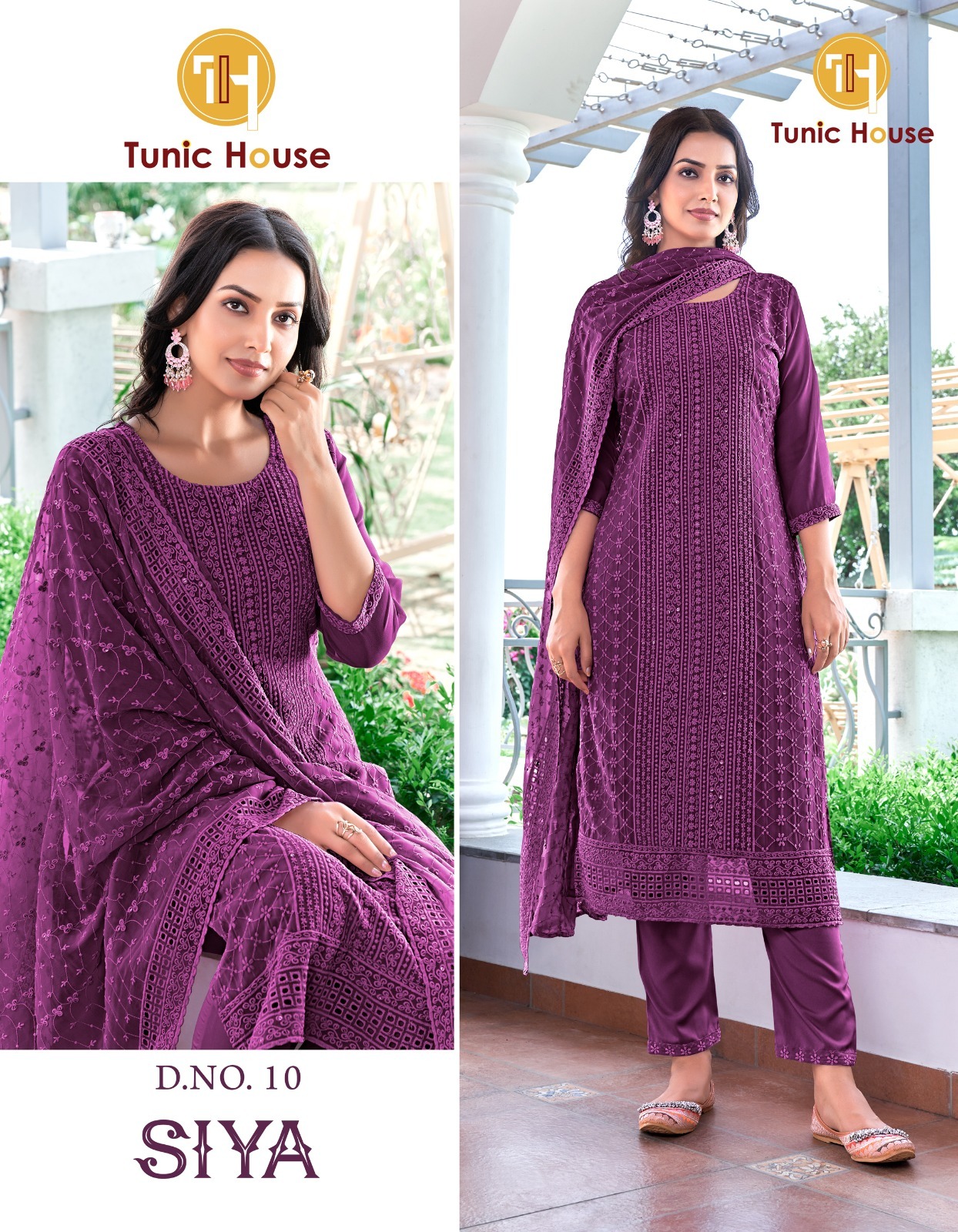 Tunic House Siya Georgette Wholesale Readymade Salwar Suit Catalog — Wholesale Readymade Suit, MPA wholesale from Surat - Gallery Image 6