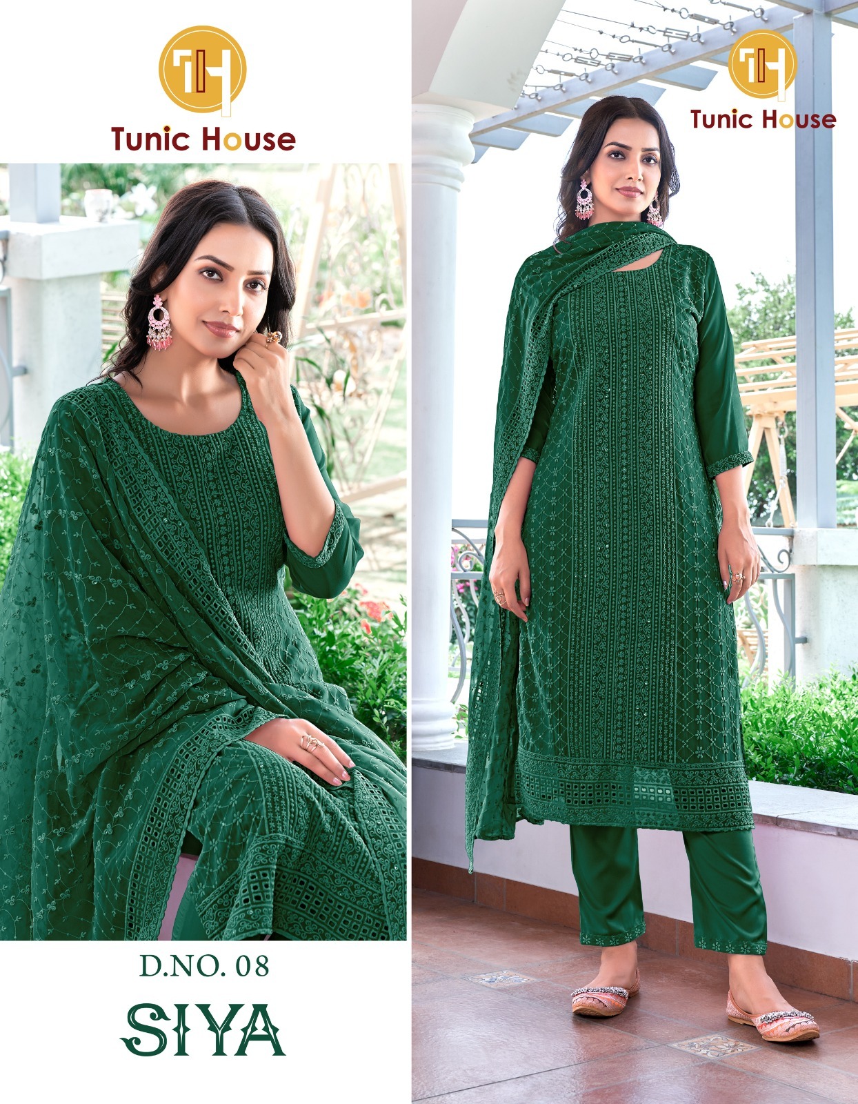 Tunic House Siya Georgette Wholesale Readymade Salwar Suit Catalog — Wholesale Readymade Suit, MPA wholesale from Surat — view 8