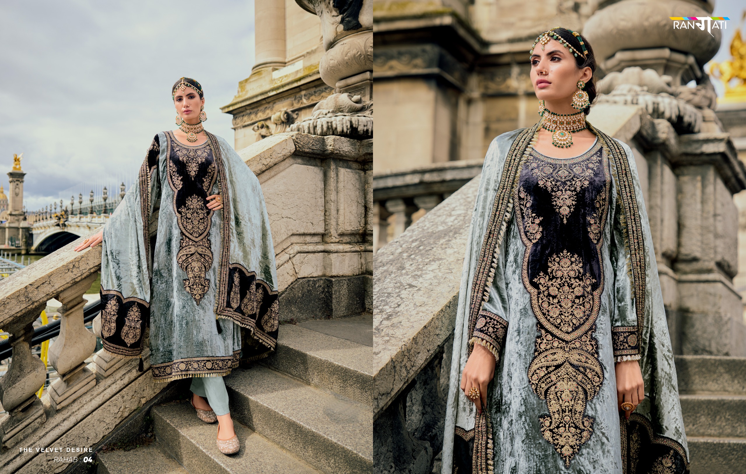 Rangati Prints Rahab Viscose Plush Velvet Wholesale Winter Catalog - Image 5