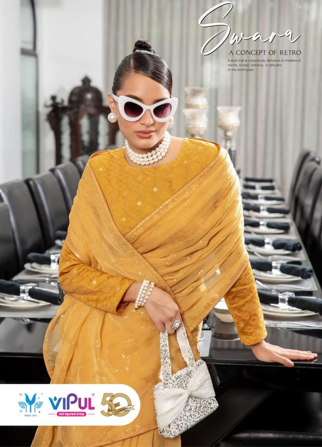 Vipul Swara Chiffon Wholesale Designer Sarees Catalog