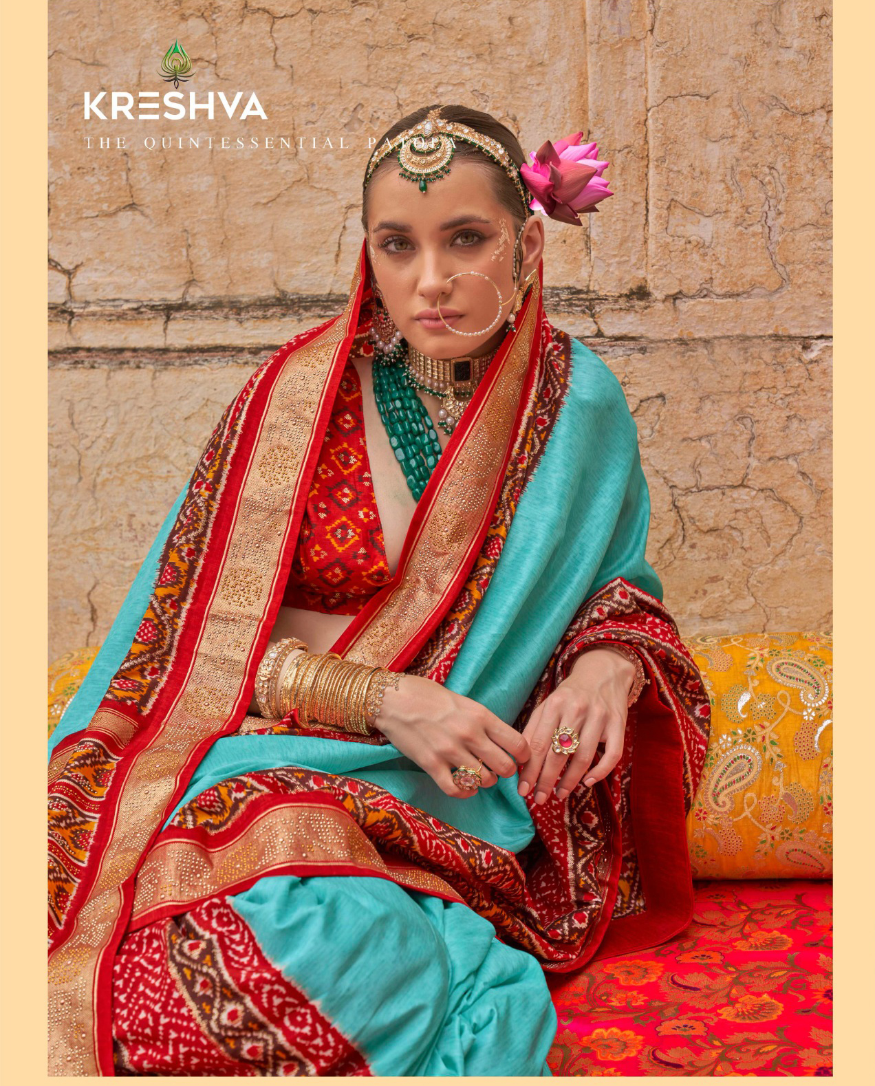 Kreshva Yug Patola Pv Silk Wholesale Fancy Sarees Catalog