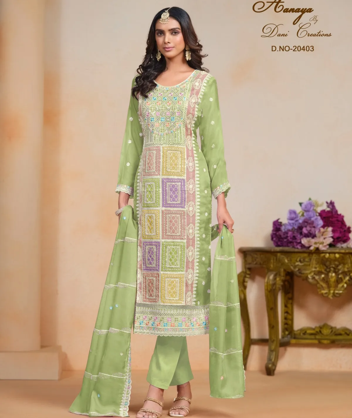 Aanaya Vol 204 Organza Wholesale Designer Salwar Suit Collection