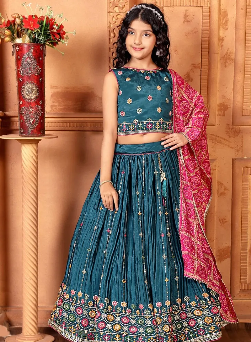Aaradhna 648 Chinon Kids Wear Wholesale Kids Wear Lehenga Choli Collection