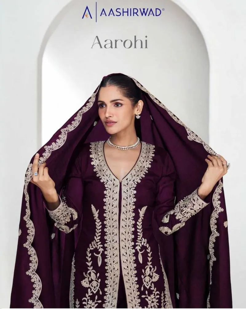 Aashirwad Aarohi Designer Silk Wholesale Readymade Salwar Suit Collection