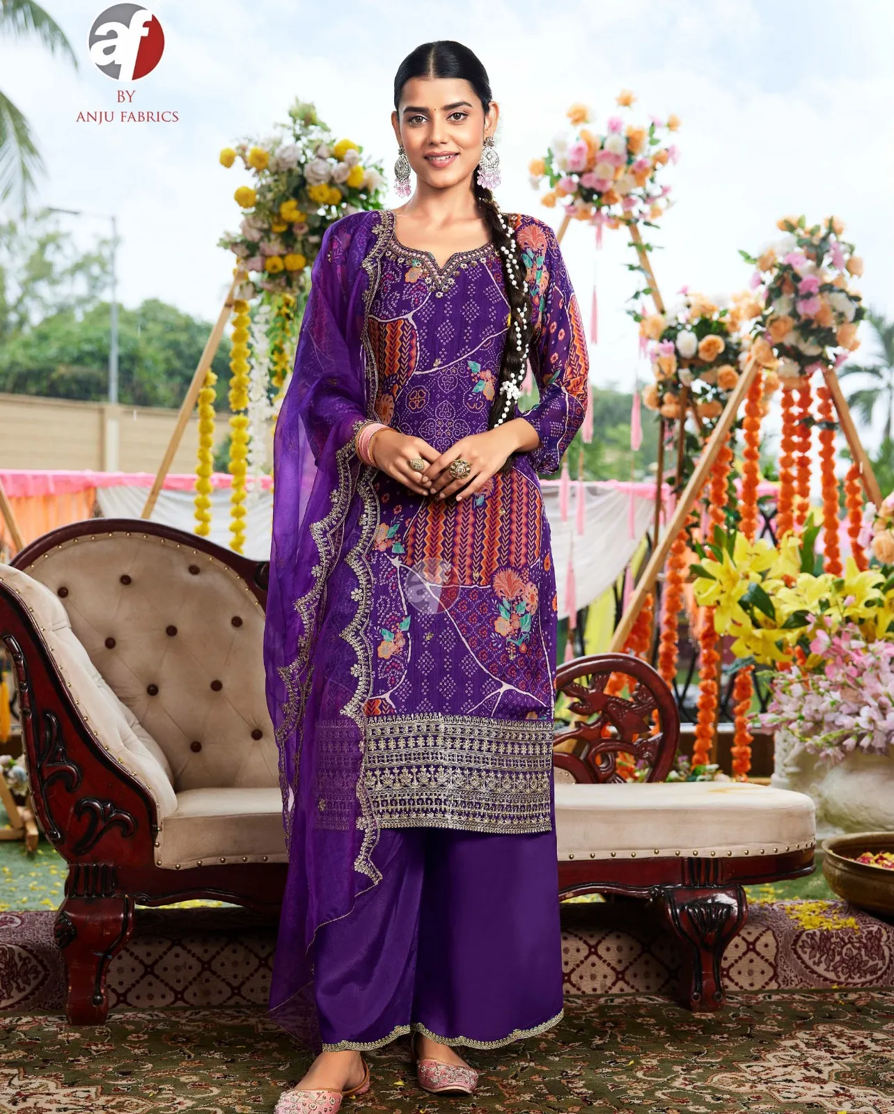 Af Nazar Vol 7 Organza Wholesale Readymade Salwar Suit Collection