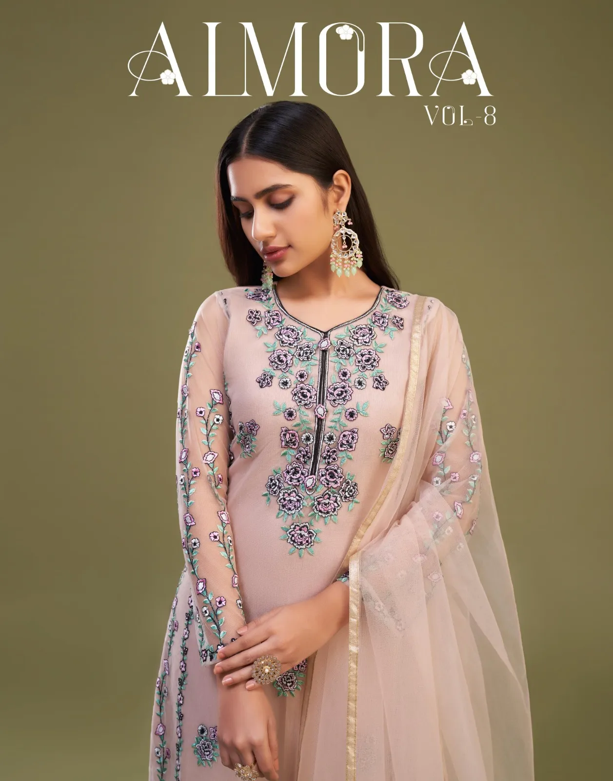 Alizeh Almora Vol 8 Net Wholesale Designer Salwar Suit Collection