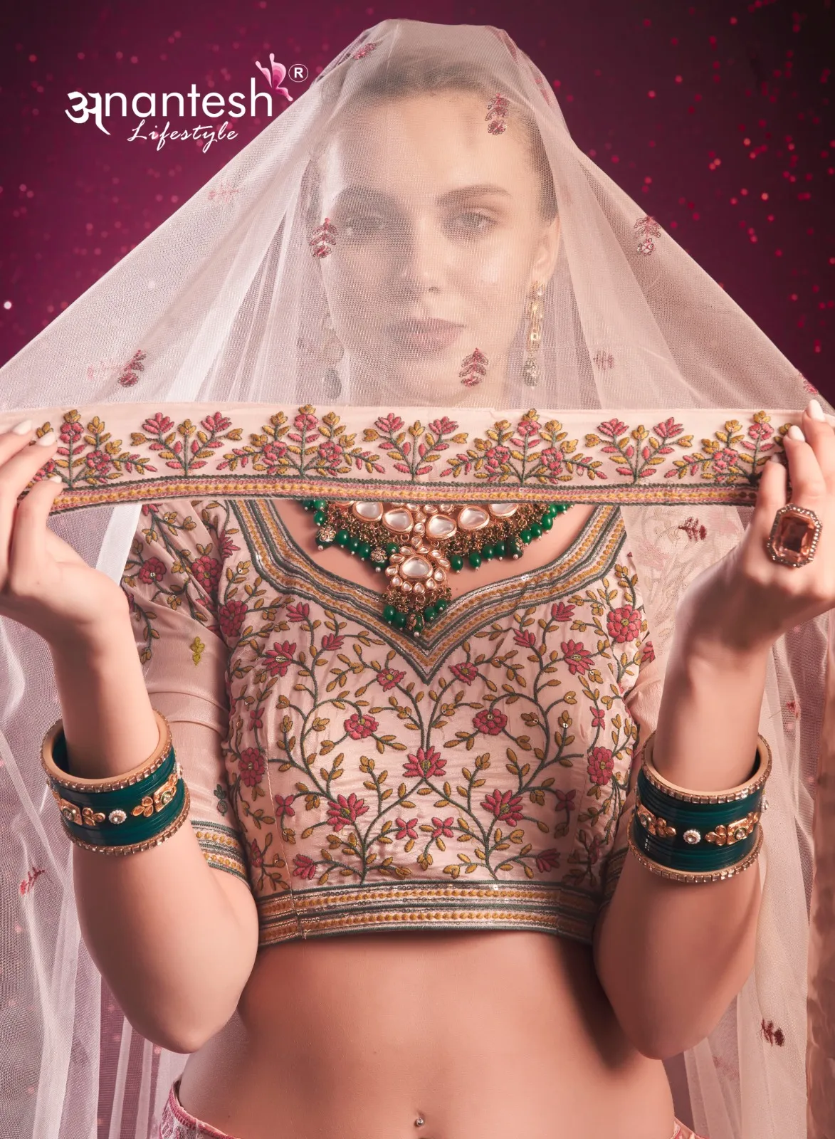 Anantesh Bridemaid Vol 04 Venila Shine Silk Wholesale LehengaCollection
