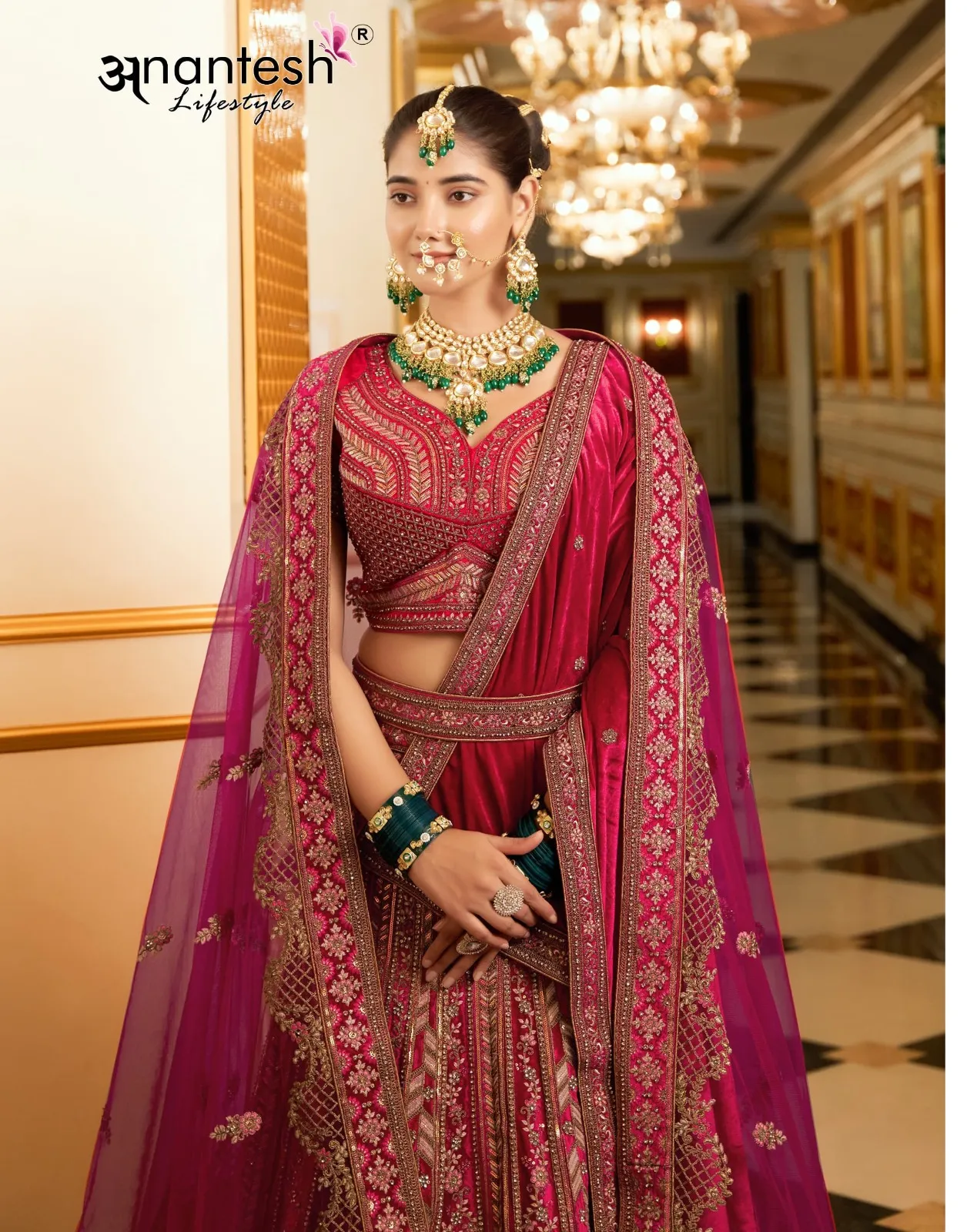 Anantesh Wedding Bride Vol 2 Velvet Wholesale Lehenga Collection