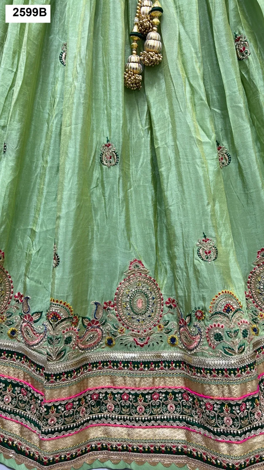 Anjani Art 2599A & 2599B Dolla Silk Wholesale Designer Lehenga Collection - Image 2