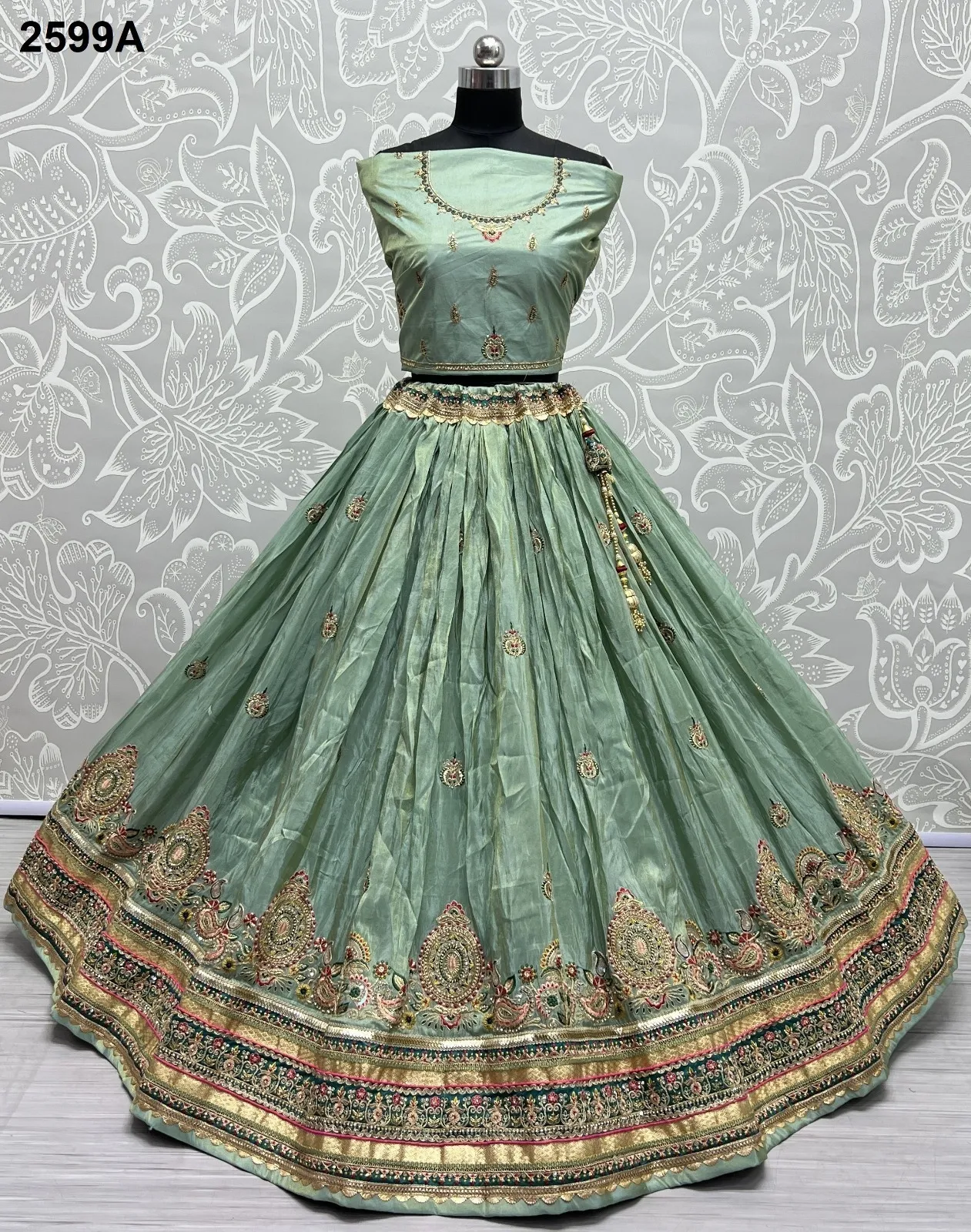 Anjani Art 2599A & 2599B Dolla Silk Wholesale Designer Lehenga Collection - Image 3