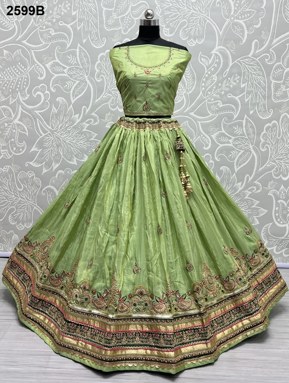 Anjani Art 2599A & 2599B Dolla Silk Wholesale Designer Lehenga Collection - Image 5