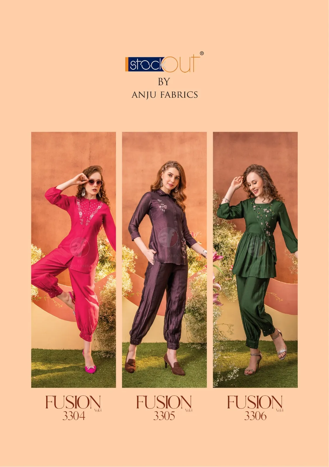 Anju Fabric Fusion Vol 4 Voscose Wholesale Designer Kirti With Pant Collection — Wholesale Designer Salwar Suits, Anju fabric wholesale from Surat - Gallery Image 7