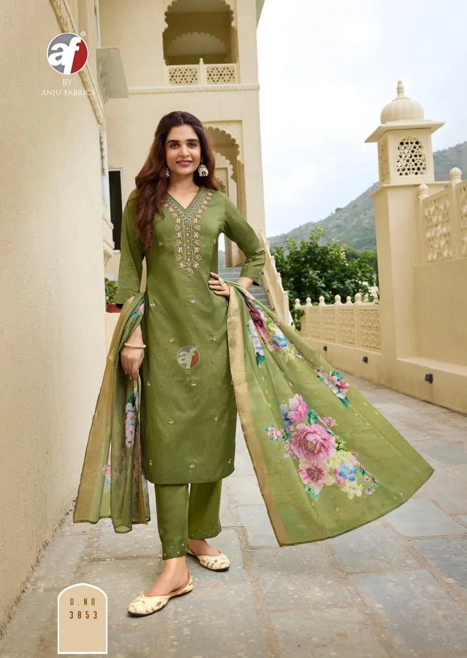 Anju Fabric Mayra Vol 5 Blended Shimmer Wholesale Readymade Salwar Suit Collection — Wholesale Readymade Suit, Anju fabric wholesale from Surat - Gallery Image 3