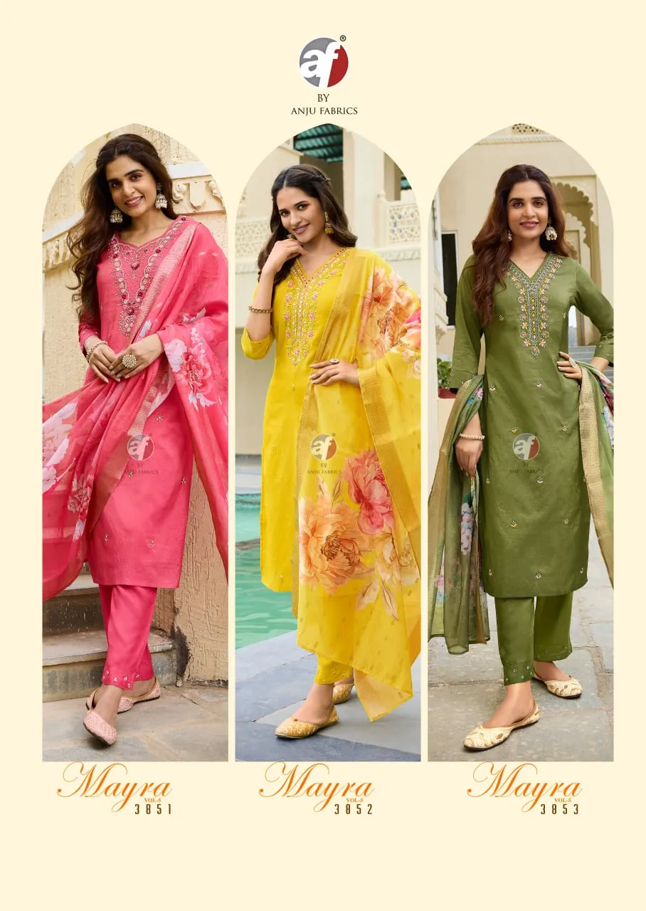 Anju Fabric Mayra Vol 5 Blended Shimmer Wholesale Readymade Salwar Suit Collection — Wholesale Readymade Suit, Anju fabric wholesale from Surat - Gallery Image 7