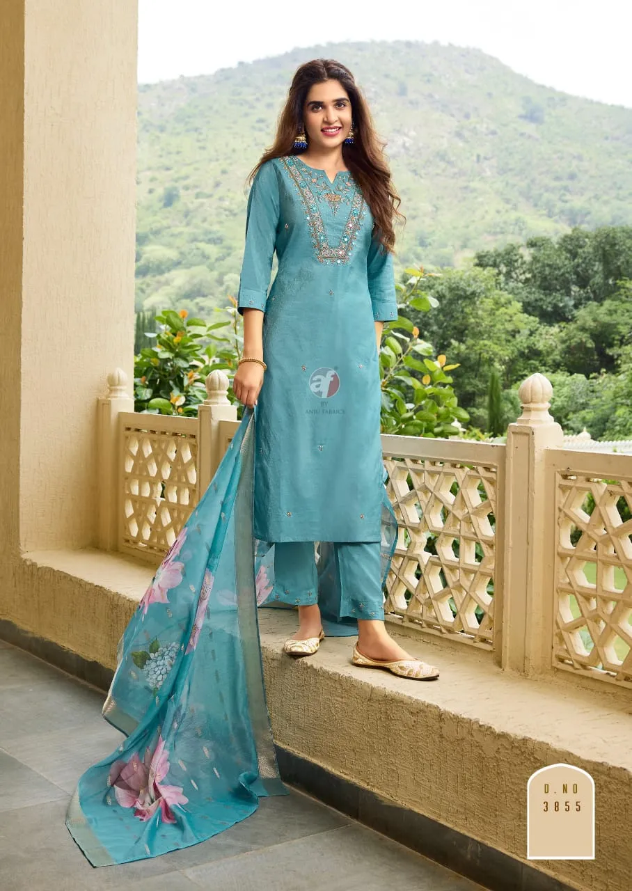Anju Fabric Mayra Vol 5 Blended Shimmer Wholesale Readymade Salwar Suit Collection — Wholesale Readymade Suit, Anju fabric wholesale from Surat - Gallery Image 8