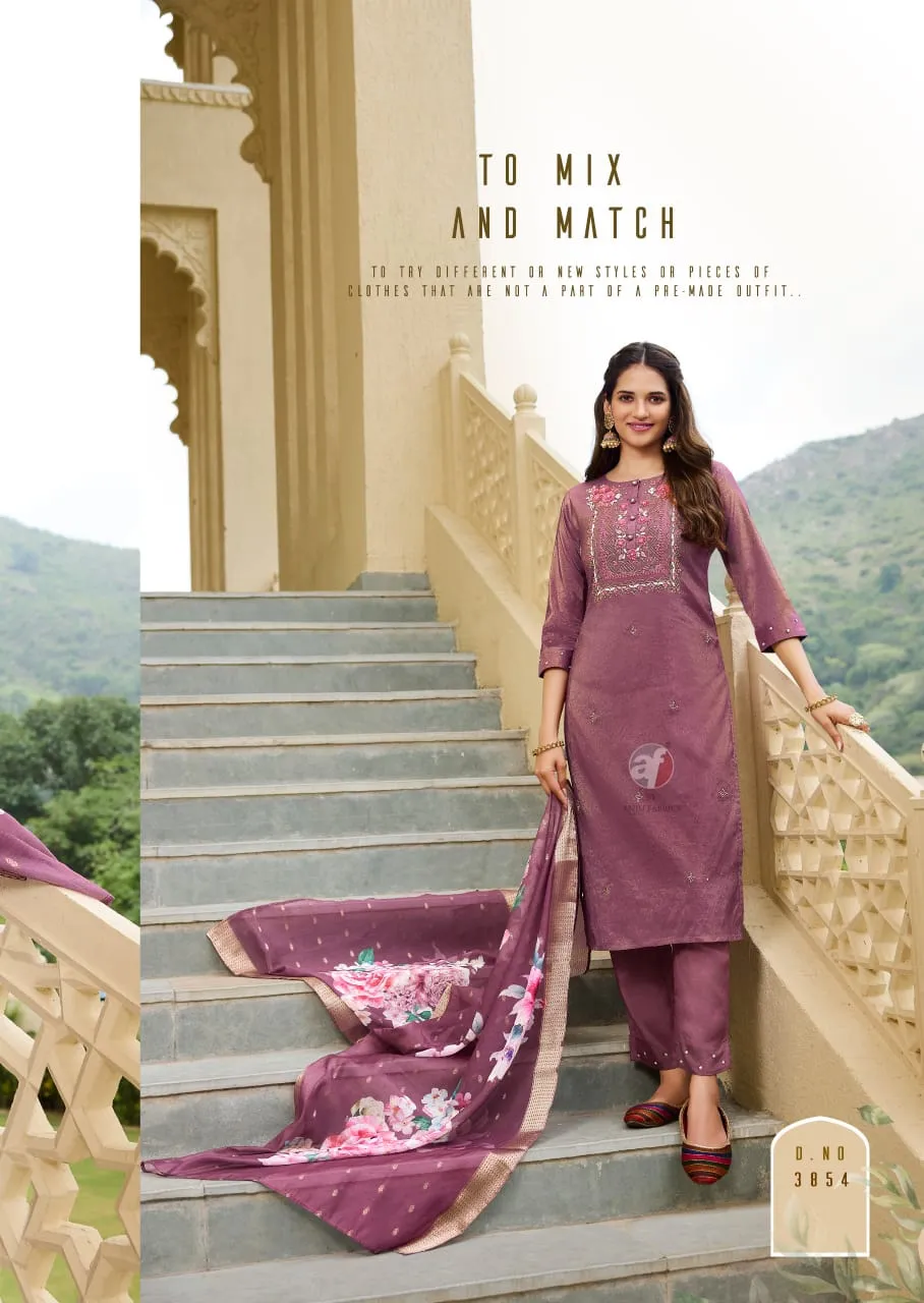 Anju Fabric Mayra Vol 5 Blended Shimmer Wholesale Readymade Salwar Suit Collection — Wholesale Readymade Suit, Anju fabric wholesale from Surat — view 9