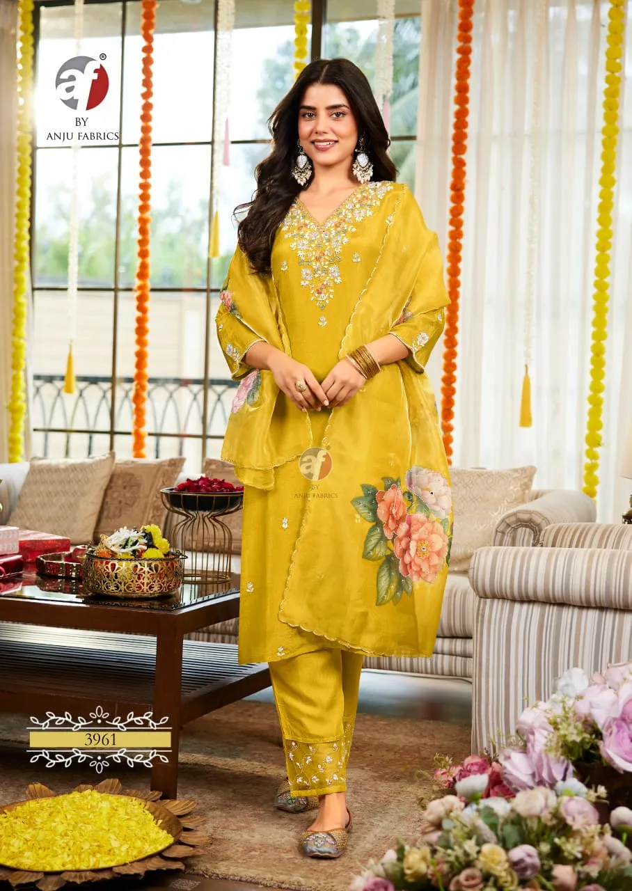 Anju Fabric Saheli Pure Tissue Shimmer Wholesale Readymade Salwar Suit Collection — Wholesale Readymade Suit, Anju fabric wholesale from Surat - Gallery Image 6