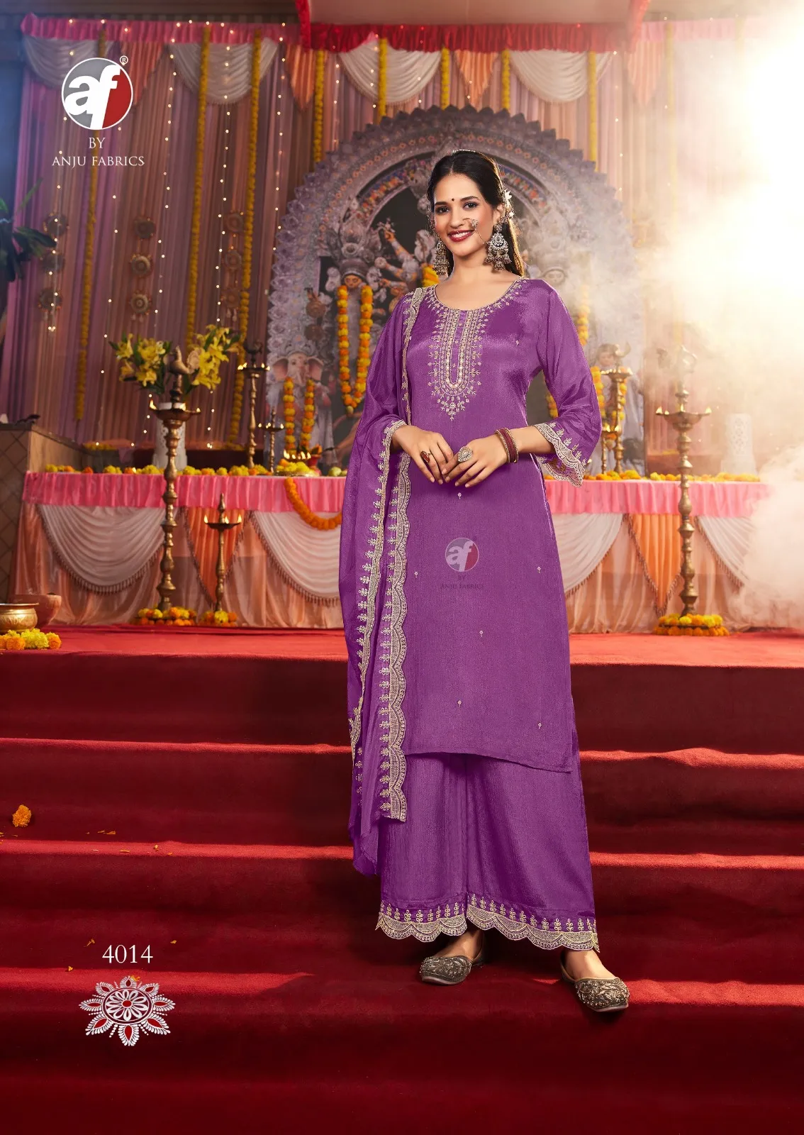 Anju Fabric Sahiba Vol 6 Chinon Wholesale Readymade Salwar Suit Collection — Wholesale Readymade Suit, Anju fabric wholesale from Surat - Gallery Image 3