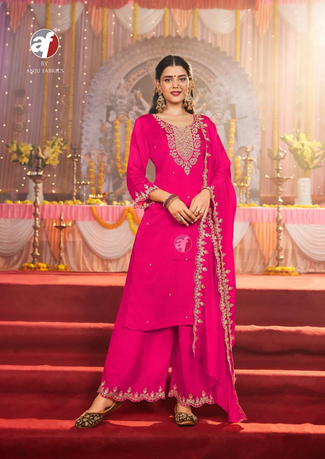 Anju Fabric Sahiba Vol 6 Chinon Wholesale Readymade Salwar Suit Collection — Wholesale Readymade Suit, Anju fabric wholesale from Surat - Gallery Image 4