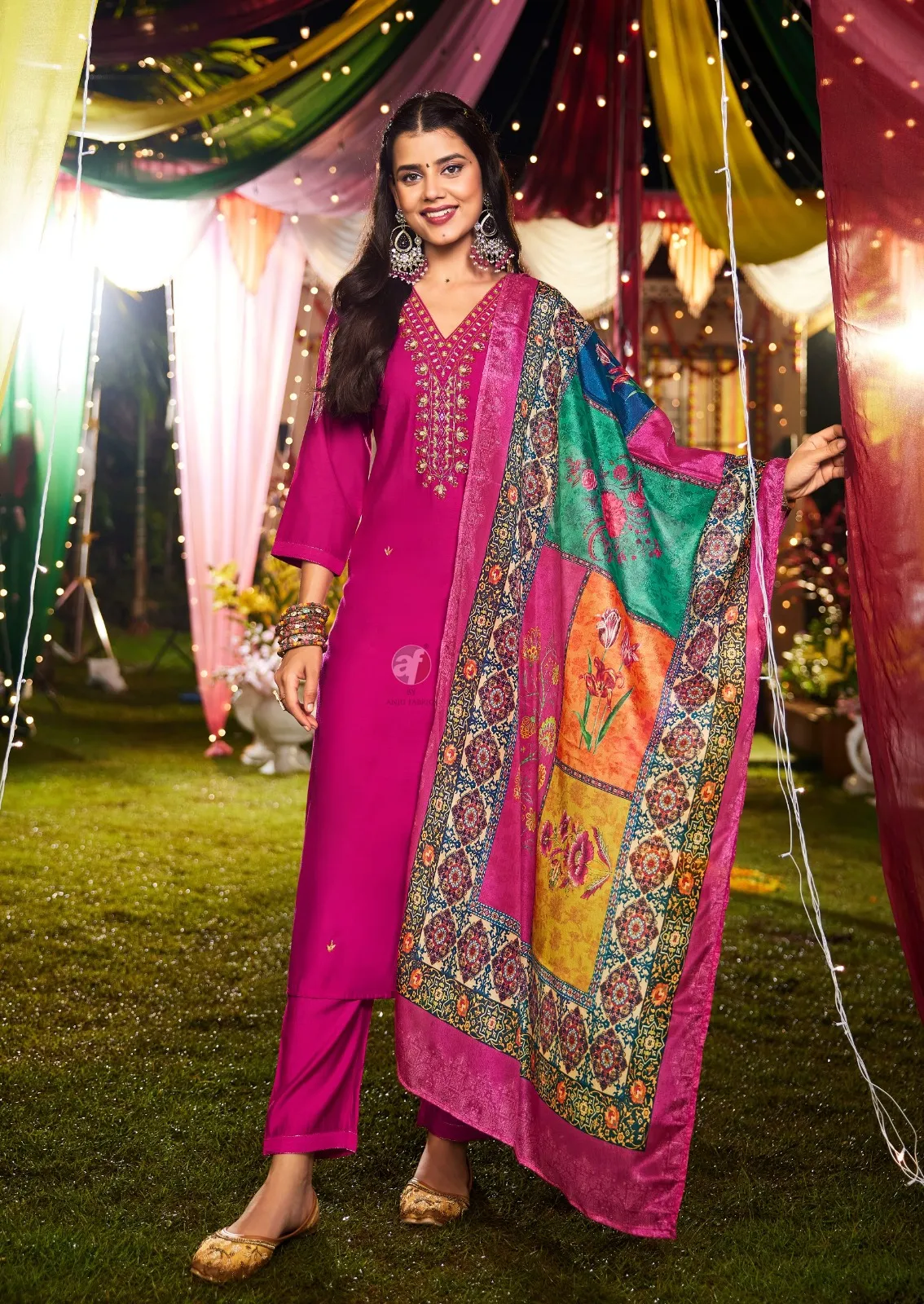 Anju Fabric Shararat Vol 8 Modal Silk Wholesale Readymade Salwar Suit Collection — Wholesale Readymade Suit, Anju fabric wholesale from Surat - Gallery Image 2