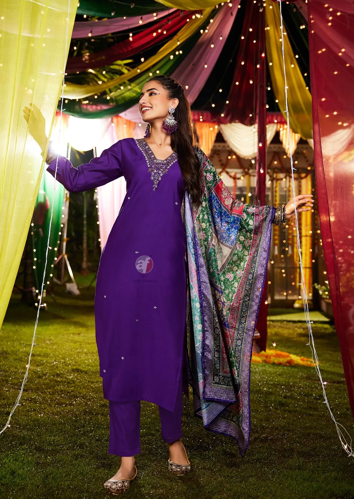 Anju Fabric Shararat Vol 8 Modal Silk Wholesale Readymade Salwar Suit Collection — Wholesale Readymade Suit, Anju fabric wholesale from Surat - Gallery Image 6