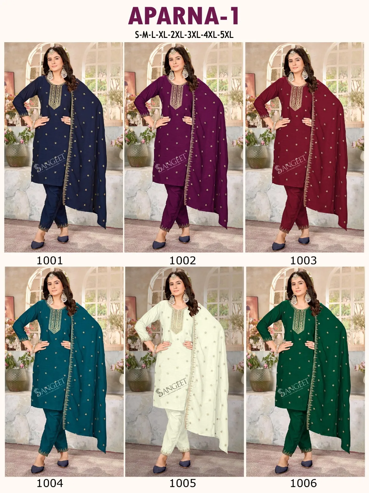 Aparna 1 Vichitra Silk Wholesale Readymade Salwar Suit Collection - Image 2