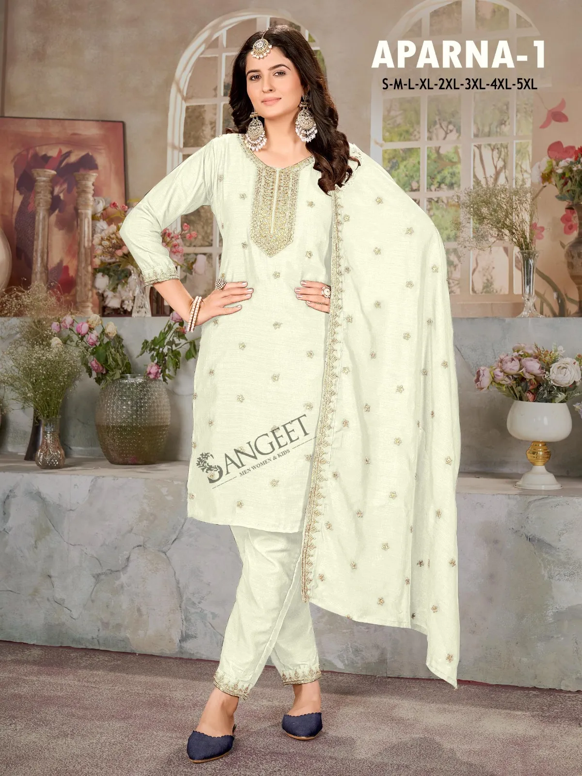 Aparna 1 Vichitra Silk Wholesale Readymade Salwar Suit Collection - Image 8