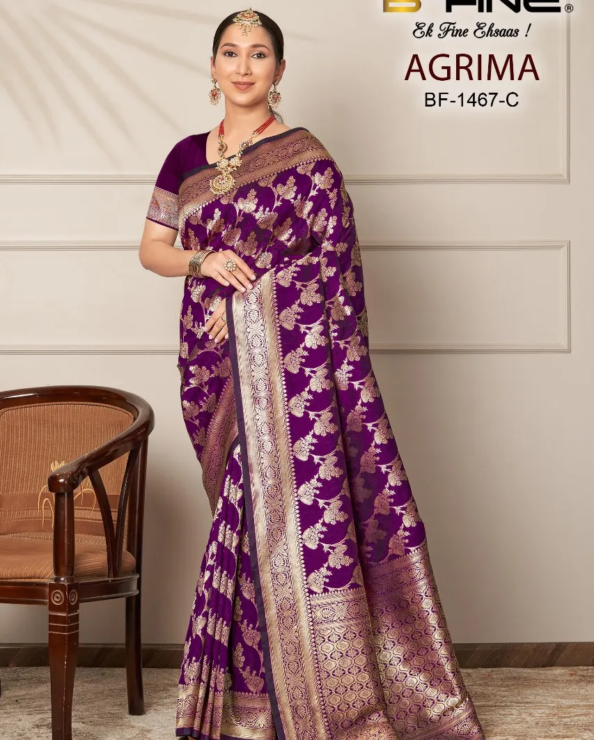 B Fine Angrima Silk Wholesale Fancy Sarees Collection