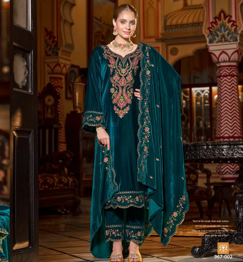 Belliza Gulzaar 967 Series Velvet Fancy Wholesale Winter Collection