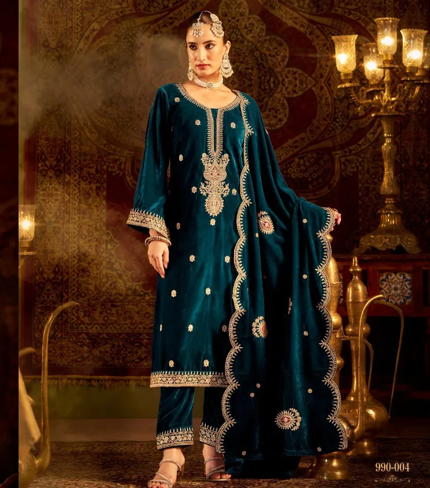 Belliza Velvet Ishq Embroidered Velvet Wholesale Designer Winter Collection